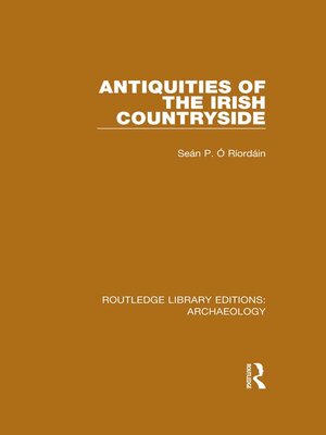 cover image of Antiquities of the Irish Countryside